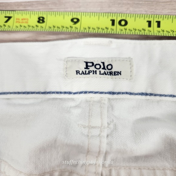 Polo Ralph Lauren Varick Slim Straight Stretch Denim Jeans White Mens 36x31 - Picture 7 of 13